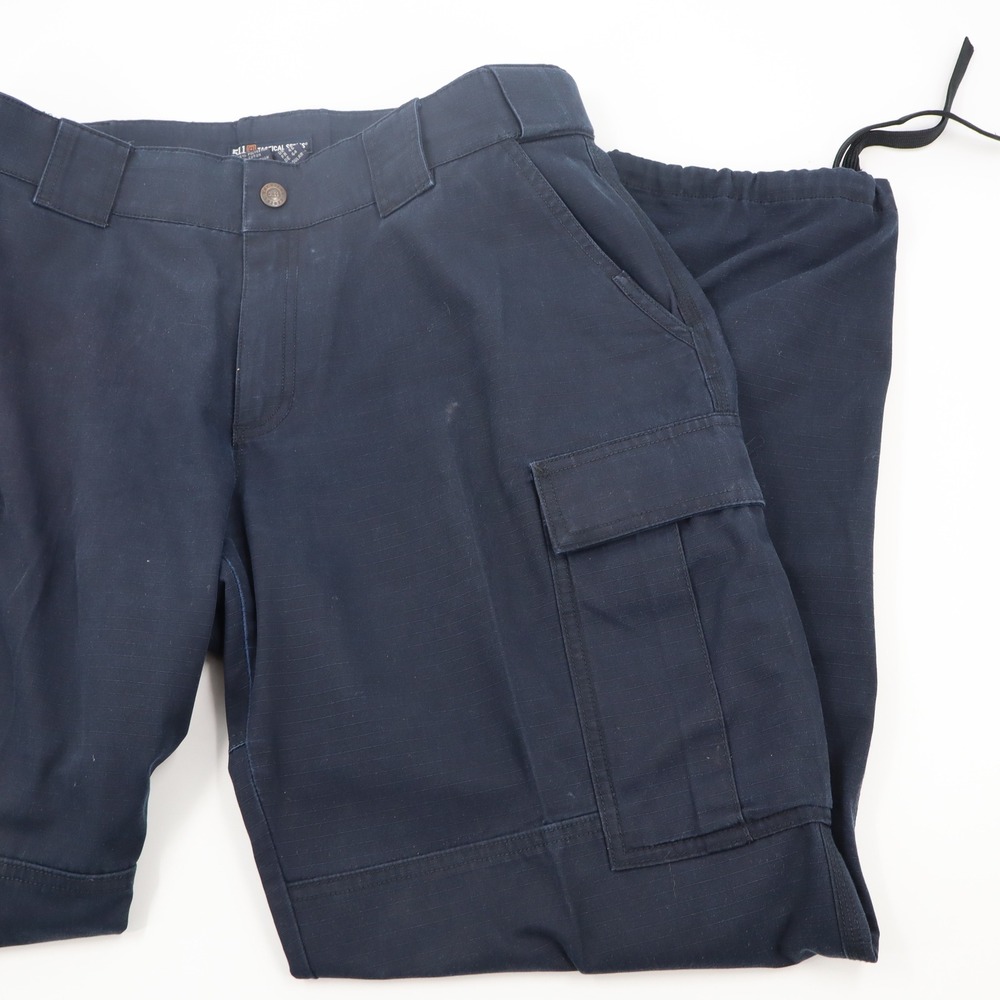 5.11 Tactical Series‎ Womens Navy Blue Ripstop Cargo Pants Size 14 Regular - Picture 2 of 13